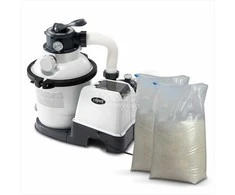 Smėlio filtro siurblys, 12000 litrų per valandą, baseinams, efektyvus vandens filtravimas, su 50 kg smėlio