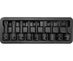 Smūginių sukimo antgalių rinkinys Yato YT-10654; 1/2''; 9 vnt.