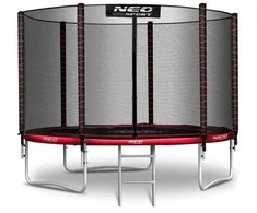 Sodo trampolinas 183 cm su apsauginiu tinklu ir kopėčiomis, lauko trampolinas, vaikiškas trampolinas, apvalus trampolinas