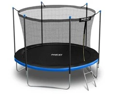 Sodo trampolinas 183 cm su vidiniu tinklu ir kopėčiomis, lauko trampolinas, apvalus trampolinas vaikams
