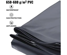 Stačiakampis baseino uždangalas 4x7m PVC, žieminis apsauginis tentas, baseino danga