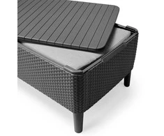 Stalas Keter, 76x56 cm, pilkas