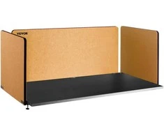 Stalo pertvara 152.4 cm, 3 akustinės garso izoliacinės panelės, geltona, triukšmo slopinimui, prispaudžiama, skirtukas