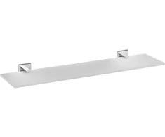 Stiklinė lentyna 50 cm, Quad Chrome, vonios kambariui, metalinė lentyna, sieninė lentyna
