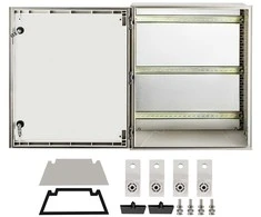 Stiklo pluošto elektros dėžutė NEMA 4X IP66 60x50x23cm lauko/vidaus hermetiška jungiamųjų dėžių korpusas