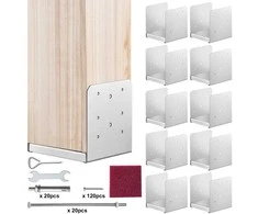 Stulpo pagrindas 15,24 x 15,24 cm, nerūdijančio plieno reguliuojamas stulpo tvirtinimo laikiklis, dekoratyvinė tvirtinimo plokštė, pavėsinės terasos turėklų atrama