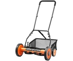 Stumiamoji žoliapjovė 45.7 cm, rankinė, 5 peilių, reguliuojamas aukštis, tyli, vejai, mažiems plotams, žolės pjovimo mašinėlė