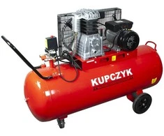 Stūmoklinis kompresorius, dirbtuvėms ir garažui, 150 litrų talpa, 2 cilindrų, tepalu tepamas, 10 Bar, 230V, didelio našumo kompresorius