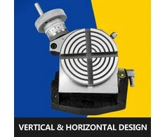 Sukamasis stalas 100 mm, horizontalus/vertikalus, 4 griovelių, frezavimui, gręžimui, tikslus, rotacinis padėties nustatymo stalas