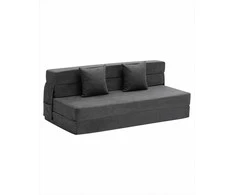 Sulankstoma sofa-lova svetainei ir miegamajam, „trys viename“ konvertuojama su 2 pagalvėmis ir plaunamu užvalkalu, sulankstoma lova, miegamasis fotelis