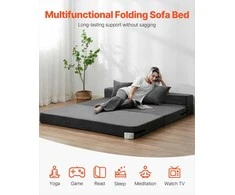 Sulankstoma sofa-lova svetainei ir miegamajam, „trys viename“ konvertuojama su 2 pagalvėmis ir plaunamu užvalkalu, sulankstoma lova, miegamasis fotelis