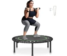 Sulankstomas mini batutas, 40 cm fitneso batutas, vidaus treniruočių batutas, mažas treniruočių batutas suaugusiems, tylus batutas