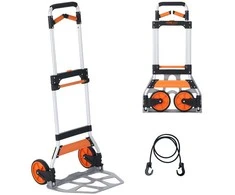 Sulankstomas vežimėlis, 140 kg keliamoji galia, lengvas aliuminio vežimėlis, nešiojamas vežimėlis, sulankstomas vežimėlis, bagažo vežimėlis