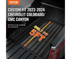 Sunkvežimio kėbulo kilimėlis, skirtas Chevrolet Colorado, GMC Canyon 2023-2024, 152 cm kėbulo įdėklas, neslystantis sunkvežimio kėbulo apsauga
