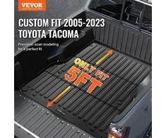 Sunkvežimio kėbulo kilimėlis, skirtas Toyota Tacoma 2005-2023, TPE kėbulo įdėklas, apsauga nuo visų oro sąlygų, neslystantis sunkvežimio kėbulo apsaugas