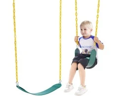 Sūpynių sėdynių keitimas lauko sūpynių komplektui, su minkšta lenta, 167,6 cm grandine, sūpynių komplektas kieme, vaikiškos sūpynės, lauko sūpynės