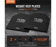 Svorio liemenės plokštės, 6.6kg aukščiausios kokybės plienas su ergonomišku dizainu, jėgos treniruotėms ir bėgimui, svoriai liemenėms, sporto įranga