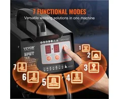 Taškinio suvirinimo įlenkimų traukiklis automobilių ir sunkvežimių remontui, 3KW galia su 2 suvirinimo pistoletais, kėbulo taškinio suvirinimo aparatas, smeigių suvirinimo rinkinys, kėbulo lyginimo įranga