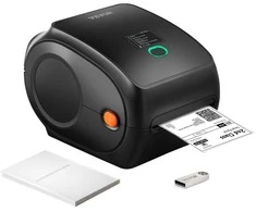 Terminis etikečių spausdintuvas 4x6, su „Bluetooth“ ir USB jungtimi, didele 300 DPI raiška