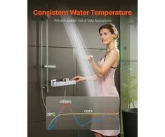 Termostatinis dušo vožtuvas, temperatūros reguliavimas, apsaugos nuo nuplikymo dušo maišytuvas, žalvarinis vonios maišytuvas, karšto ir šalto vandens valdymo vožtuvas