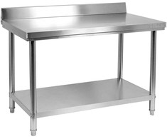 Yato Toya Nerūdijančio plieno sieninis stalas, su lentyna, 1200x600 mm darbastalis