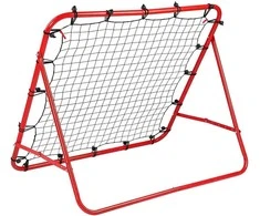 Treniruočių vartų atšokėjas, judesių koordinacijai gerinti, raudonas, 100 cm, futbolo treniruoklis, reakcijos lavinimui