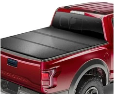 Tri-Fold dangtis Toyota Tacoma, pikapui, su LED, aliuminis, 2016-2023 m., neperšlampamas, bagažinės uždangalas, krovinių skyriaus danga