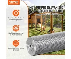 Tvoros tinklas 6.35mm, 0.91x15.24m, 23Ga, cinkuotas vištidės tinklas, vielos ritinys, aptvaras