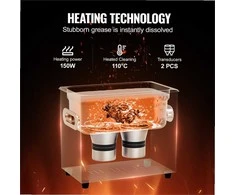 Ultragarsinis valytuvas 3L, 120W, su šildytuvu, laikmačiu ir krepšeliu, skaitmeninė kavitacijos mašina akiniams, laikrodžiams, monetoms, įrankiams ir metalinėms dalims, laboratorinė įranga