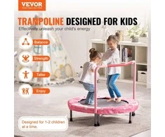 Vaikiškas batutas, sulankstomas mini batutas, lauko/vidaus, 95.5 cm, mažyliams, šokinėjimo priemonė, žaidimų aikštelė
