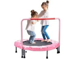 Vaikiškas batutas, sulankstomas mini batutas, lauko/vidaus, 95.5 cm, mažyliams, šokinėjimo priemonė, žaidimų aikštelė