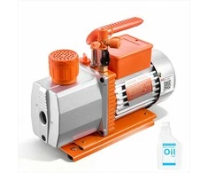 Vakuuminis siurblys ŠVOK ir automobilių kondicionierių priežiūrai, dviejų pakopų rotacinis, 198 L/min, oro kondicionavimo sistemoms, šaltnešio siurblys