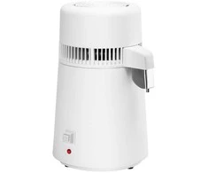 Vandens distiliatorius, laboratoriniam ir medicininiam naudojimui, 4L nerūdijančio plieno bakas, 750W, baltos spalvos, efektyvus vandens valymas