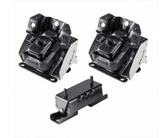 Variklio pagalvių komplektas, 3 dalių rinkinys 2007–2013 m. Chevrolet Silverado 1500 5.3L V8, vibracijos slopinimas, transmisijos ir variklio laikikliai, automobilių dalys