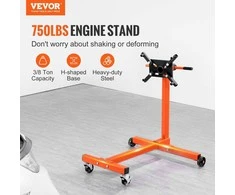 Variklio stovas, 340 kg, sukamas, reguliuojamas, keturiais ratukais, kelimo vežimėlis, variklio laikiklis, automobilių remontui