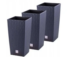 Vazonų rinkinys Prosperplast, 20 x 20 x 37.6 cm