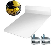 Vibroplokštės padas, plastikinis tankinimo kilimėlis, 48,5x49x0,6 cm, su tvirtinimo spaustukais, grunto tankinimo padas, plokštės tankinimo padas