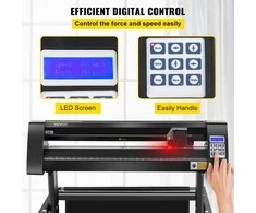 Vinilo pjaustytuvas 870 mm, LED ekranas, optinė akis, SignMaster, stovas, braižytuvas, pjovimo mašina, lipdukų gamybai
