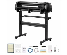 Vinilo pjovimo mašina ir LED ploteris, 870 mm pločio, dvigubi ašmenys, reguliuojama jėga ir greitis, didelio tikslumo įranga reklamai, lipdukams ir namų amatams, suderinama su Win ir Mac