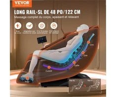 Viso kūno masažinė kėdė, SL-Track nulinė gravitacija, 3D Shiatsu, šildymas, Bluetooth garsiakalbis, oro pagalvės svetainei, namams, masažinis fotelis, reguliuojama masažinė kėdė