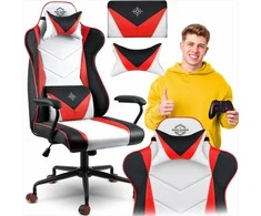 Žaidimų kėdė, ergonomiška biuro kėdė, patogi kompiuterio kėdė, reguliuojamo aukščio žaidimų sėdynė, supama kėdė