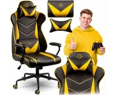 Žaidimų kėdė, ergonomiška biuro kėdė, patogi kompiuterio kėdė, reguliuojamas aukštis, supimo funkcija