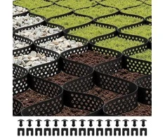 Žvyro tinklelis važiuojamajai daliai, didelio atsparumo grunto sutvirtinimo tinklelis, pralaidus sodo tinklelis kraštovaizdžiui
