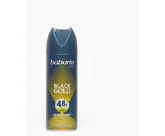 Babaria Juodas Gold dezodorantas purškiamas 150ml+50ml nemokamai
