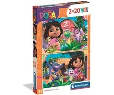 Clementoni Dėlionė 2x20 vnt. - Dora