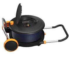 Laistymo vežimėlis su žarna Fiskars 1023643