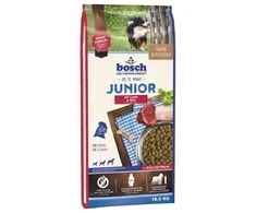 Bosch Petfood bosch Dog JUNIOR LAMB &amp; RICE 15kg +2 Fruitees skanėstai dovanų