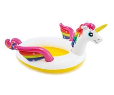 Amo Toys Pripučiamas baseinas INTEX MYSTIC UNICORN, 272x193x104cm, purškia vandenį 57441NP