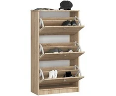 AKORD Batų spintelė su pakeltomis durimis 3 durų ąžuolo Sonoma 60x29x113