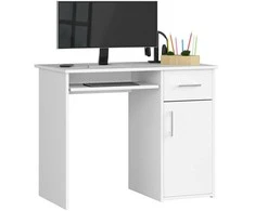AKORD Darbastalis Pin 1 stalčius 1 spintelė dešinė balta 90x50x74